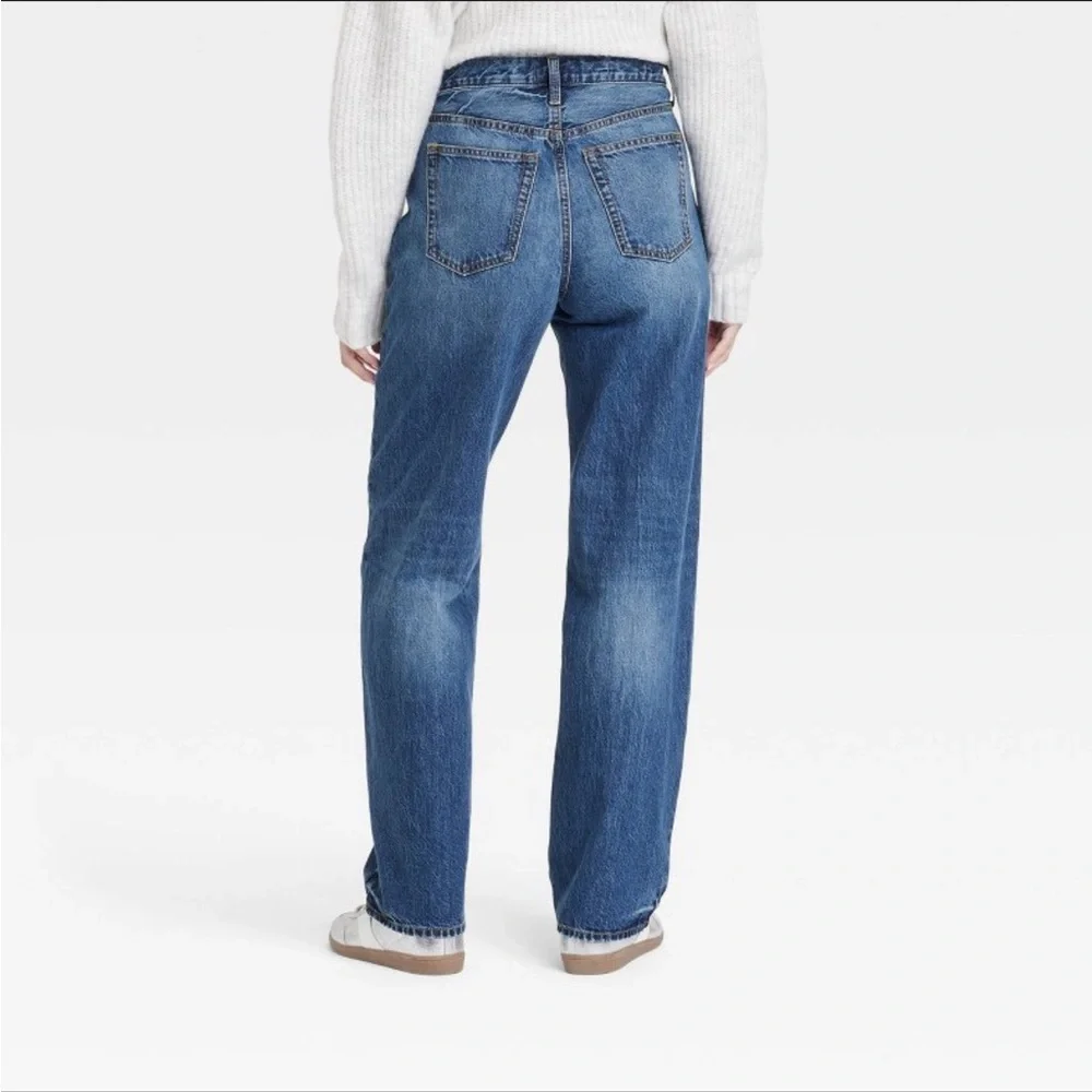 Women's 90s Baggy Blue Jeans - Picture 2 of 6